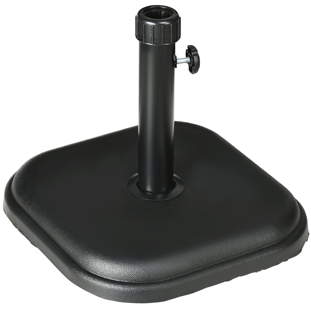 Concrete Garden Parasol Base Holder, Black