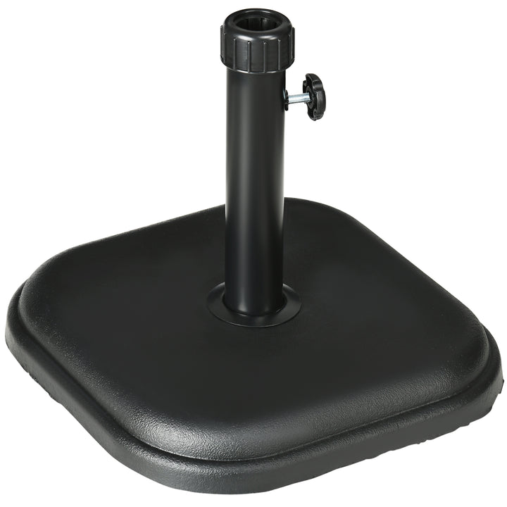 Concrete Garden Parasol Base Holder, Black