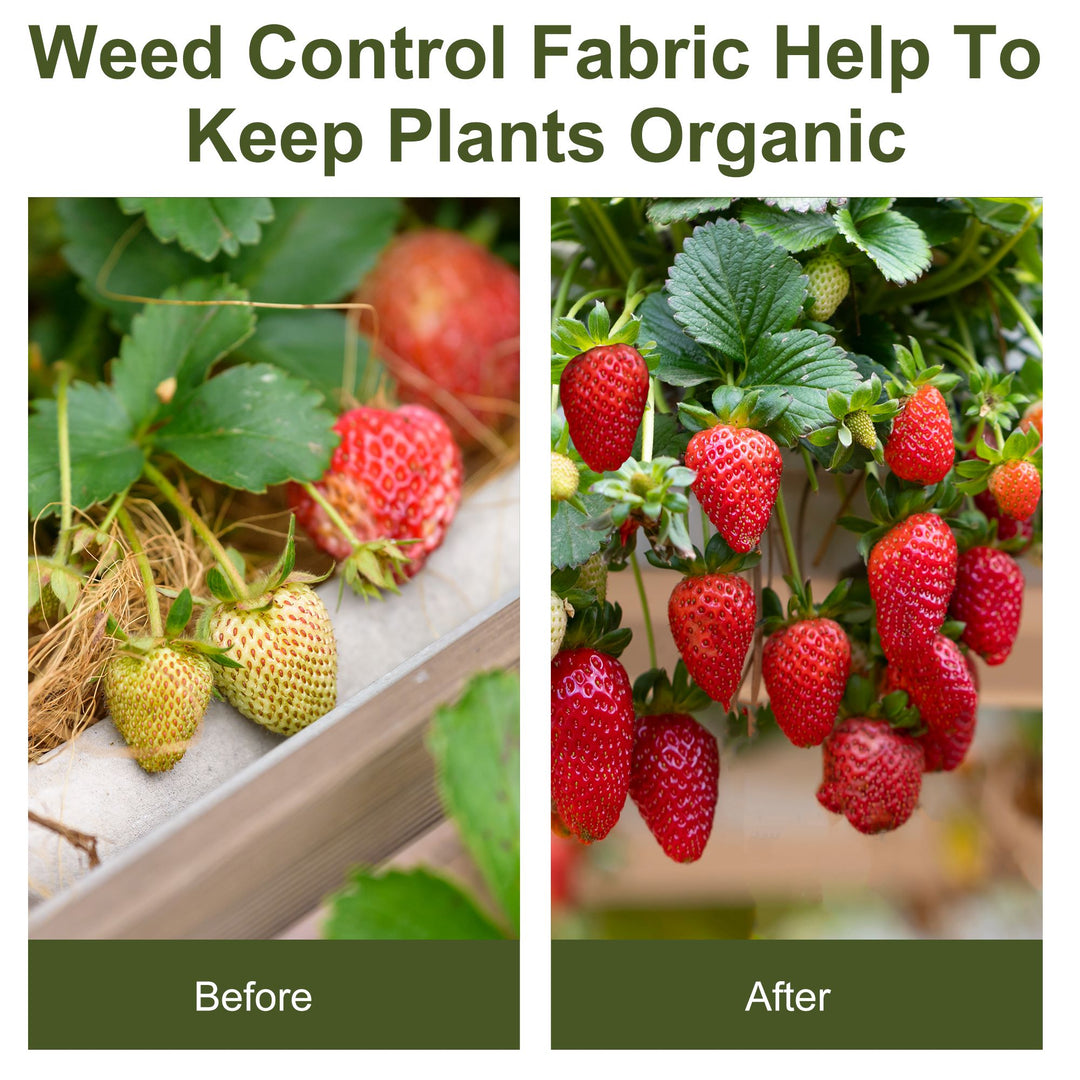 Outsunny 2x50m Gardener Premium Weed Barrier Landscape Fabric Durable & Heavy-Duty Weed Block Gardening Mat, Easy Setup & Superior Weed Control