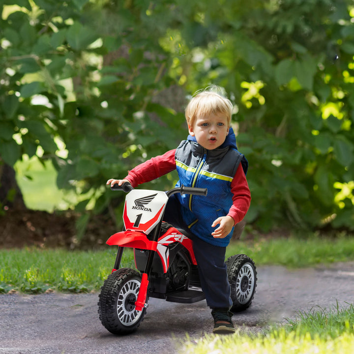 Kids Motorbike, 3 Wheels Kids Electric Bike with Horn-Red