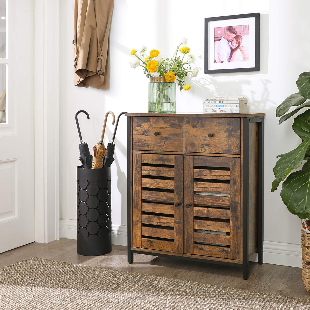 Rustic Style Drawer Floor Cabinet
