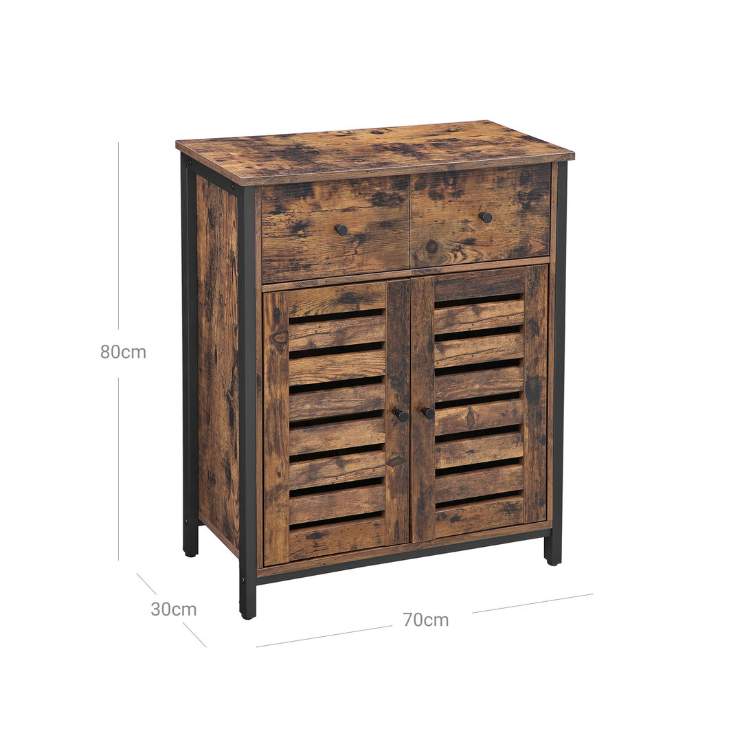 Rustic Style Drawer Floor Cabinet