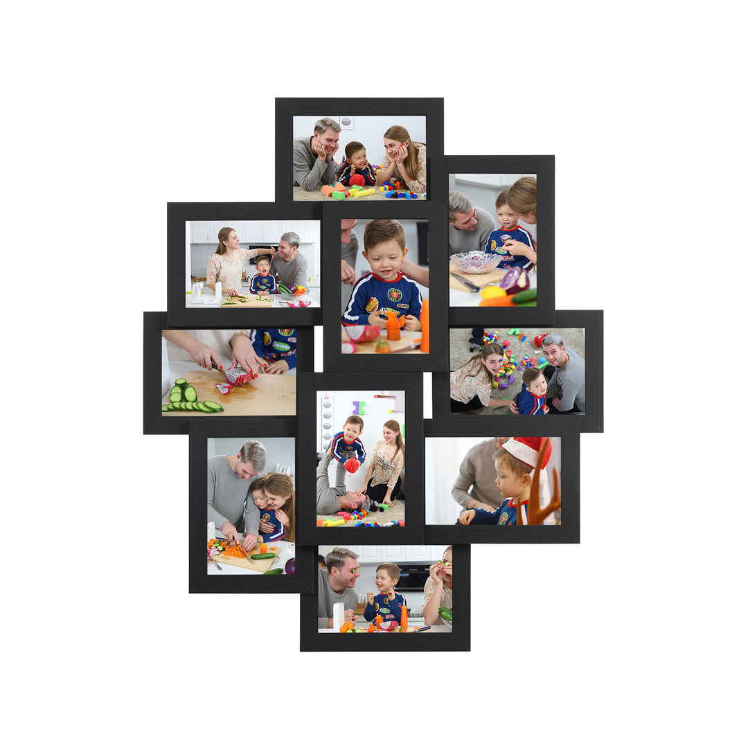 Wall-Mounted 10 Photos Picture Collage-White