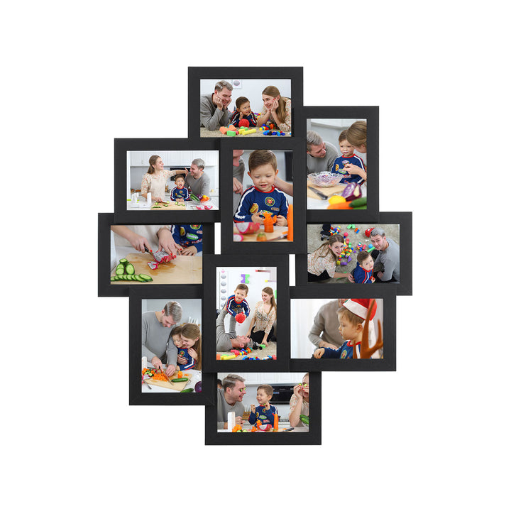 Wall-Mounted 10 Photos Picture Collage-White