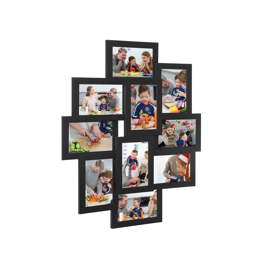Wall-Mounted 10 Photos Picture Collage-White