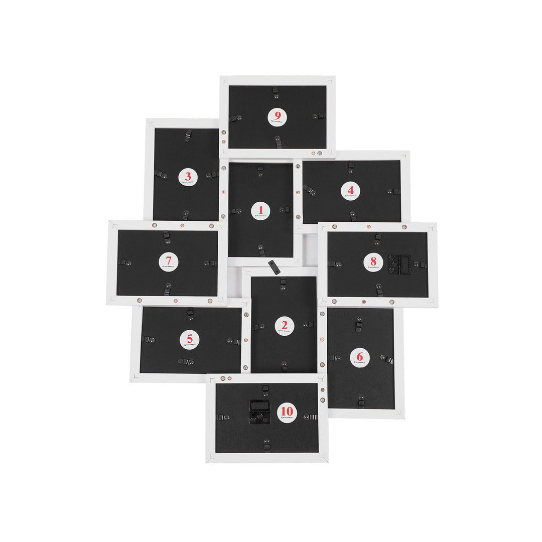 Photo Frame Collage, Wall-Mounted-White