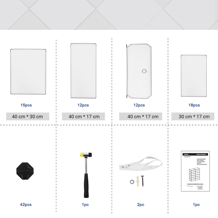 Cube Interlocking Storage Organising Unit