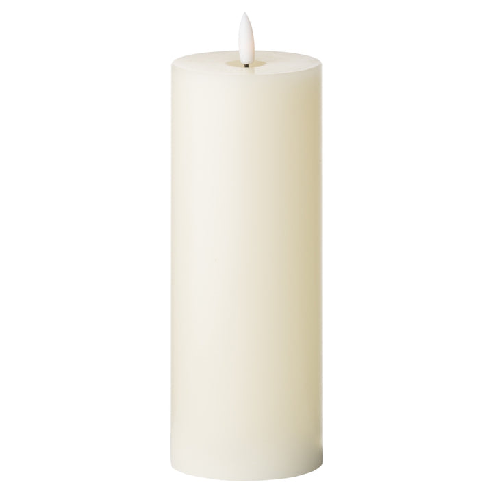 Natural Glow 3 x 8 LED Ivory Candle
