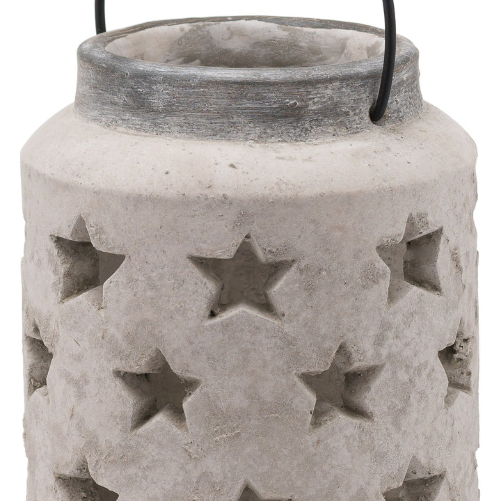 Large Stone Star Lantern