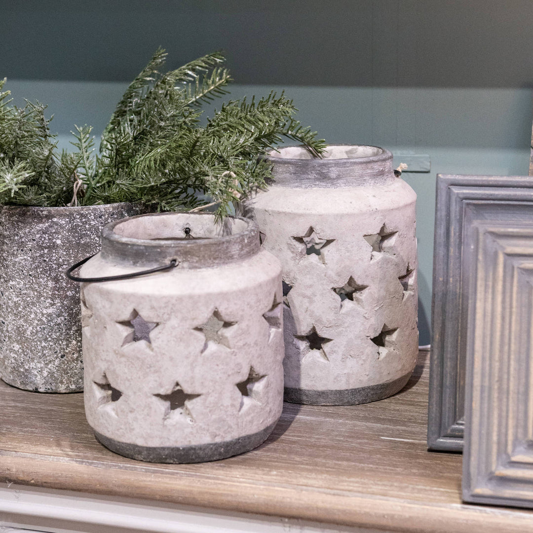 Large Stone Star Lantern