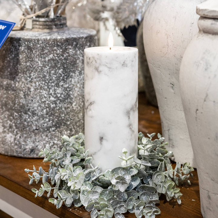 Natural Glow 3x6 Marble Effect LED Candle