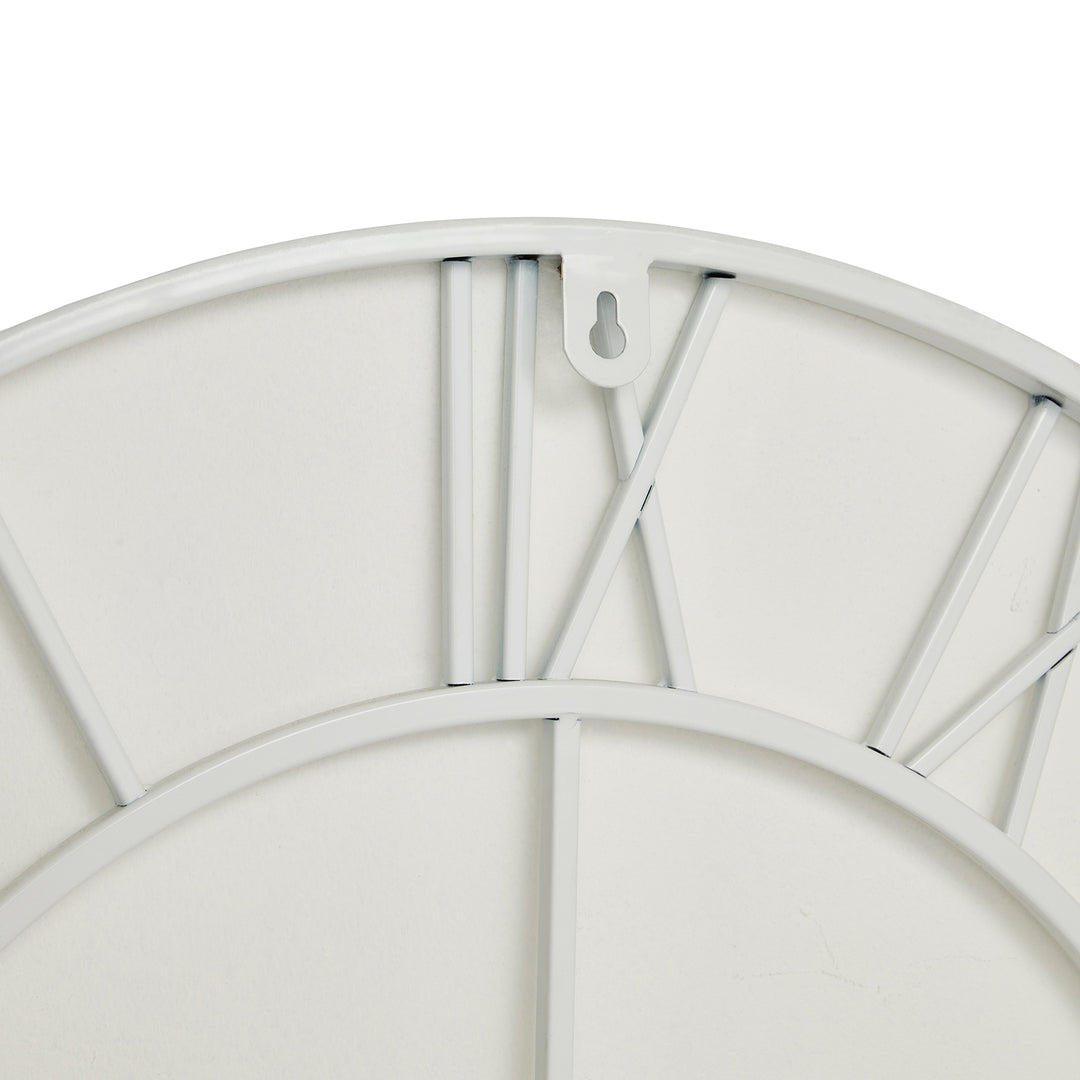 White Skeleton Outdoor Wall Clock