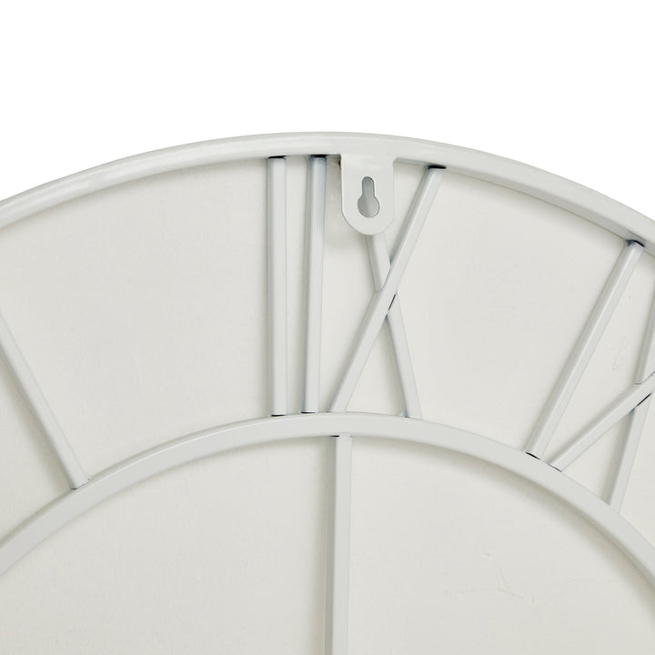 White Skeleton Outdoor Wall Clock