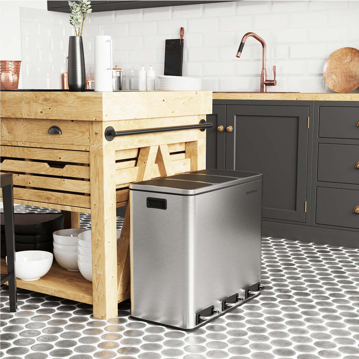 3 Compartments Dustbin