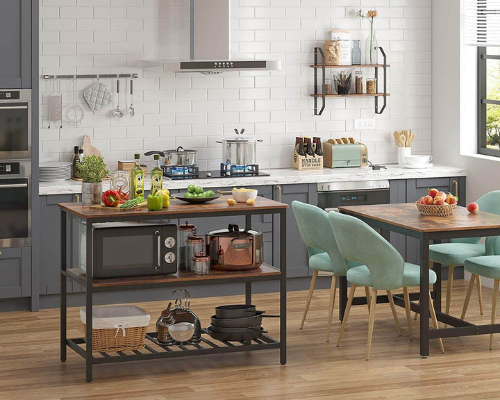 3 Shelves Kitchen Island