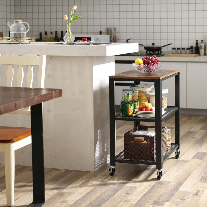 3 Tiers Serving Trolley