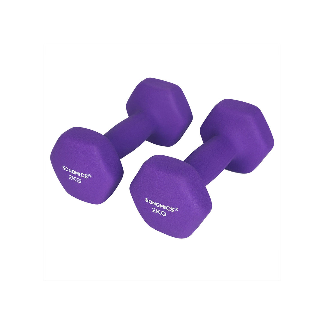 Purple Dumbbell Set