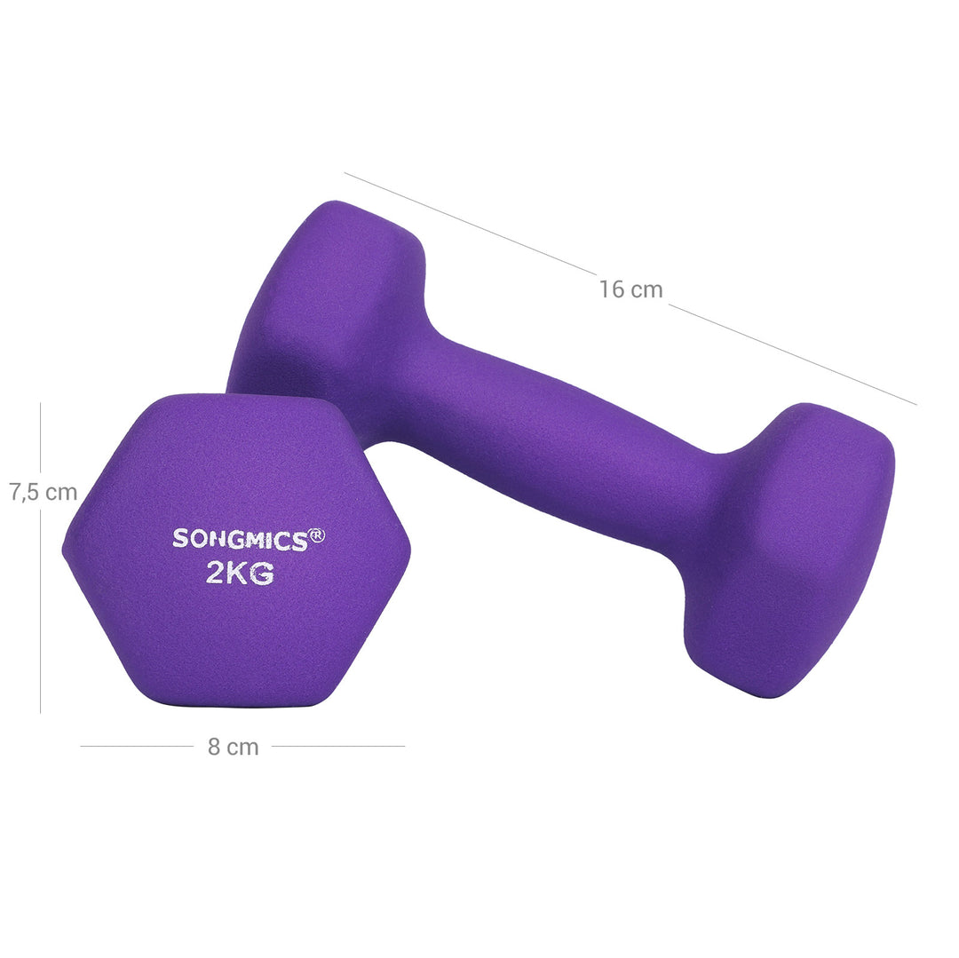 Purple Dumbbell Set
