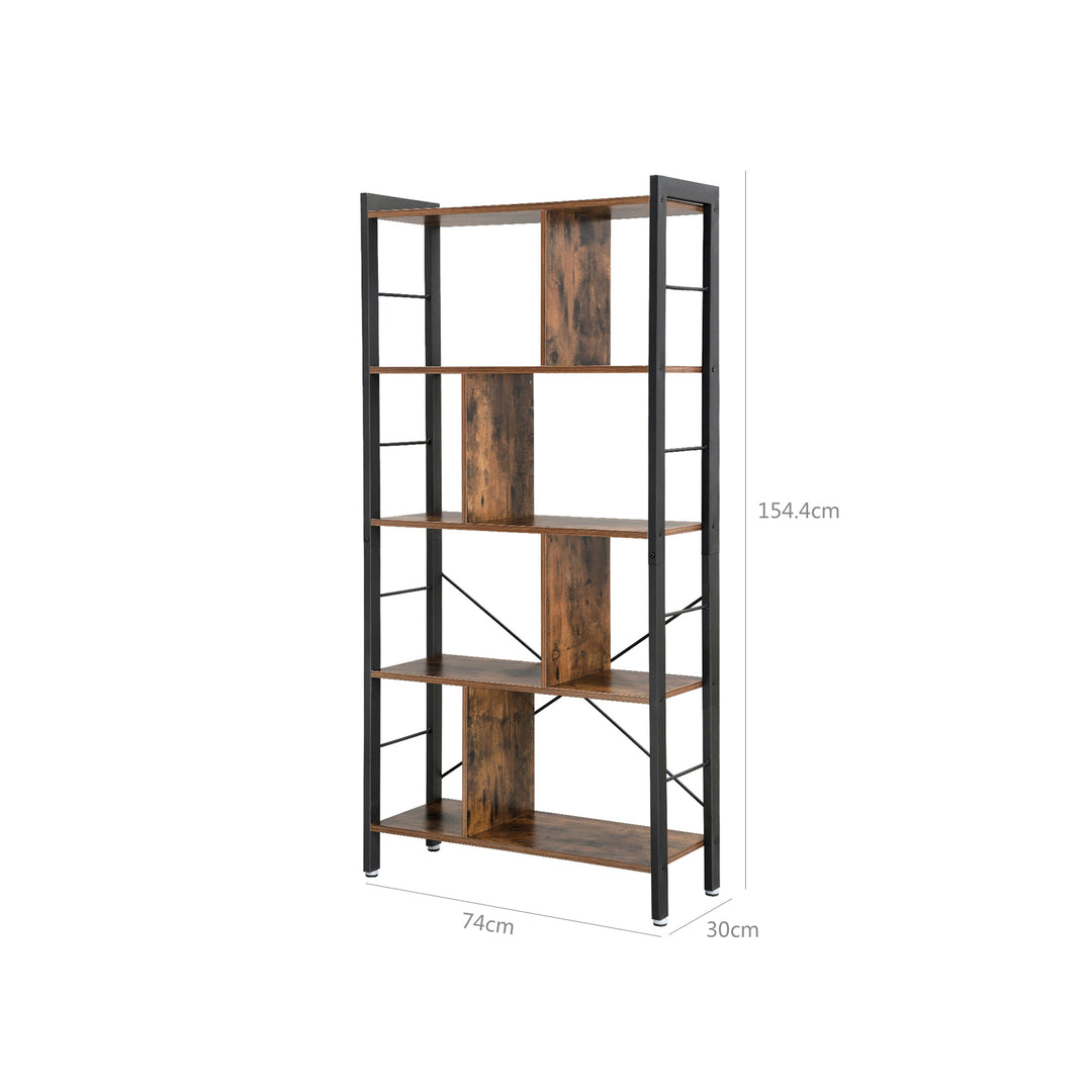 4 Tier Industrial Bookshelf