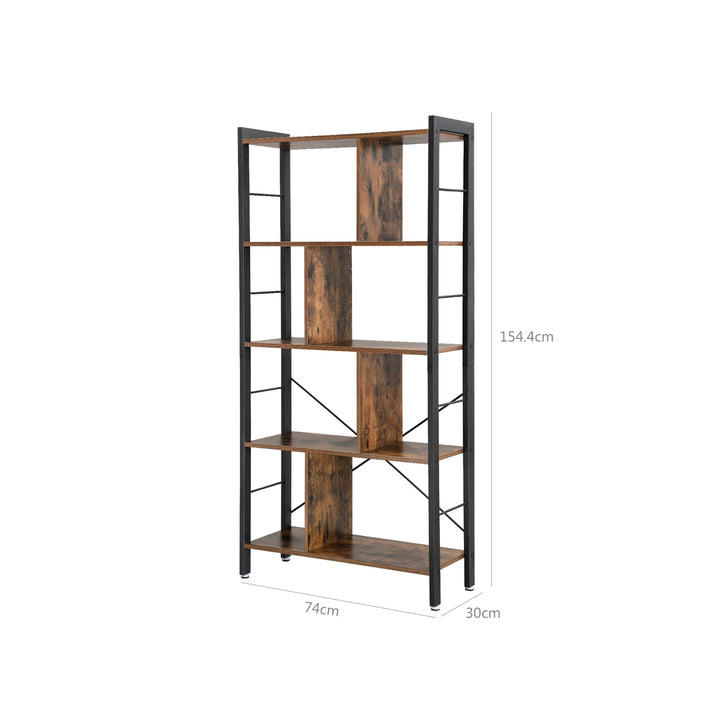 4 Tier Industrial Bookshelf