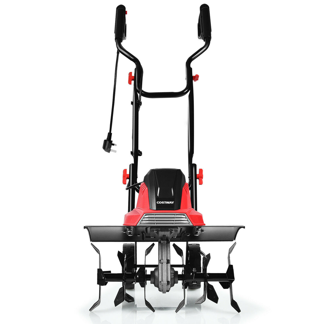 1500W Corded Electric Garden Tiller / Cultivate Rotatory with 6 Blade Till