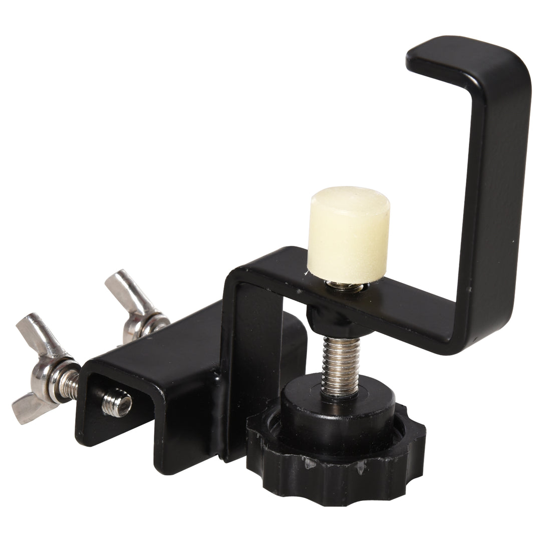 PawHut Rotatable Pet Grooming Tablewith Adjustable Arm Non-Slip Tabletop Locking System Aluminium Steel Frame Safety Leash Φ55 Black