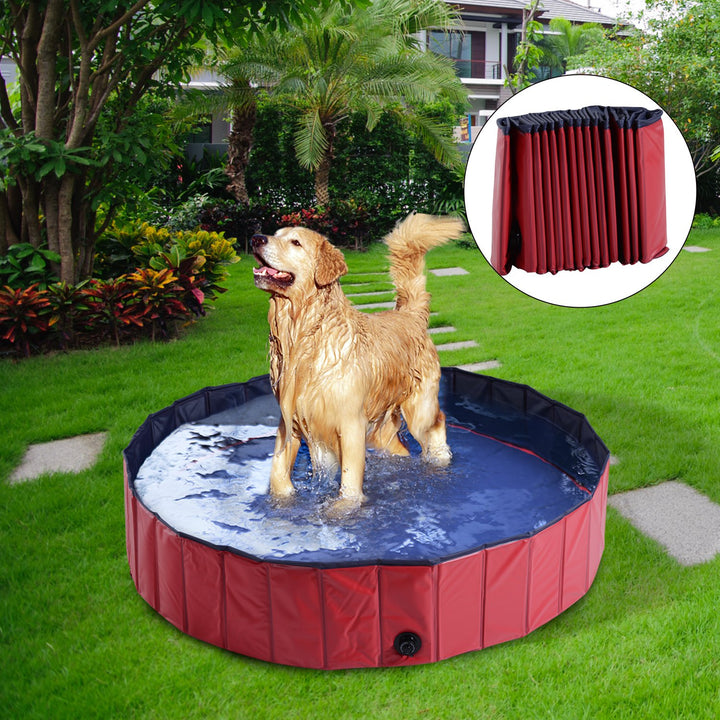 140 x 30H cm Pet Swimming Pool-Red