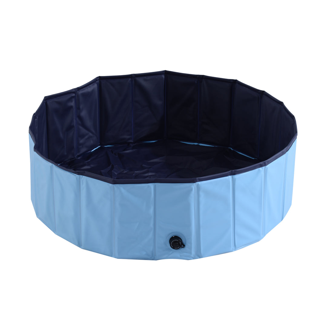 Pet Swimming Pool, Non-Slip and Foldable-Blue