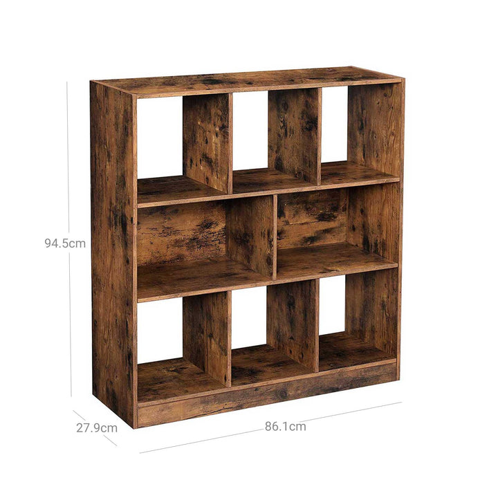 8-Compartment Bookshelf