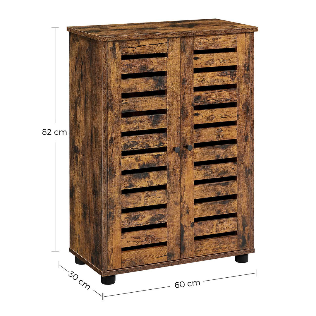 Bathroom Floor Cabinet Rustic Brown