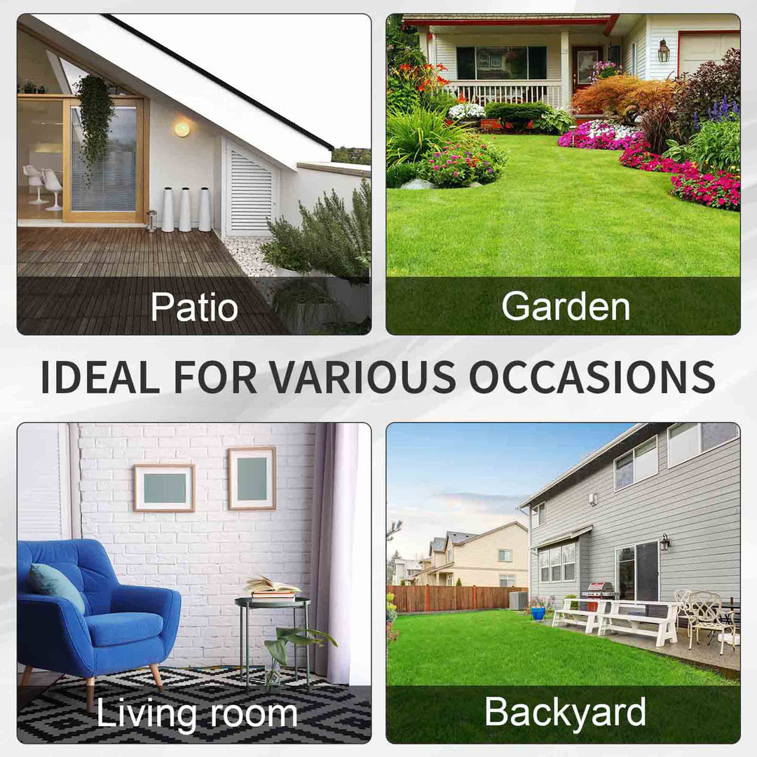 Rattan Garden All-Weather Wicker Single Sofa - Black