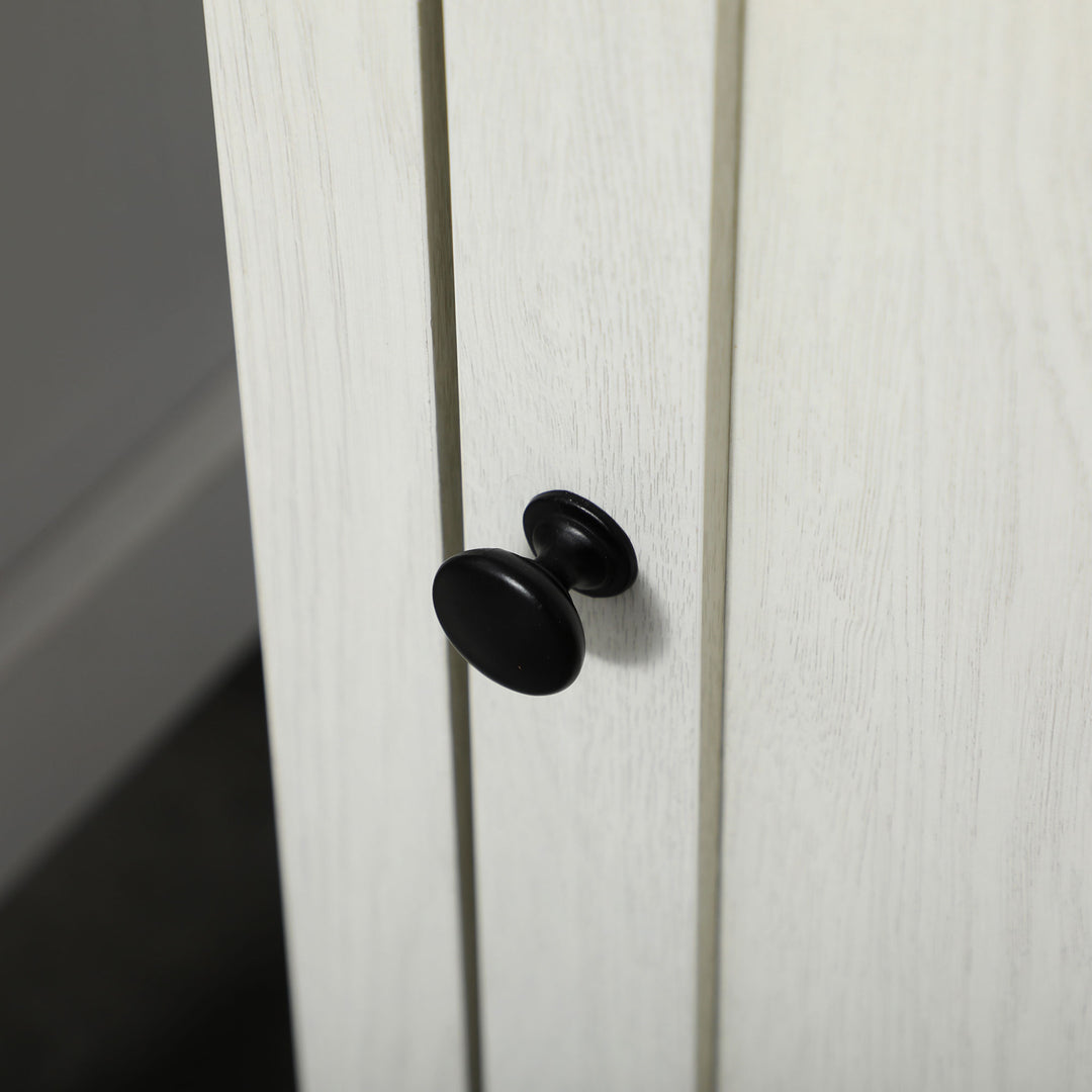 Bathroom Cabinet, Tall Storage Cabinet with Door and Adjustable Shelves, 39.5 x 30 x 160 cm, White