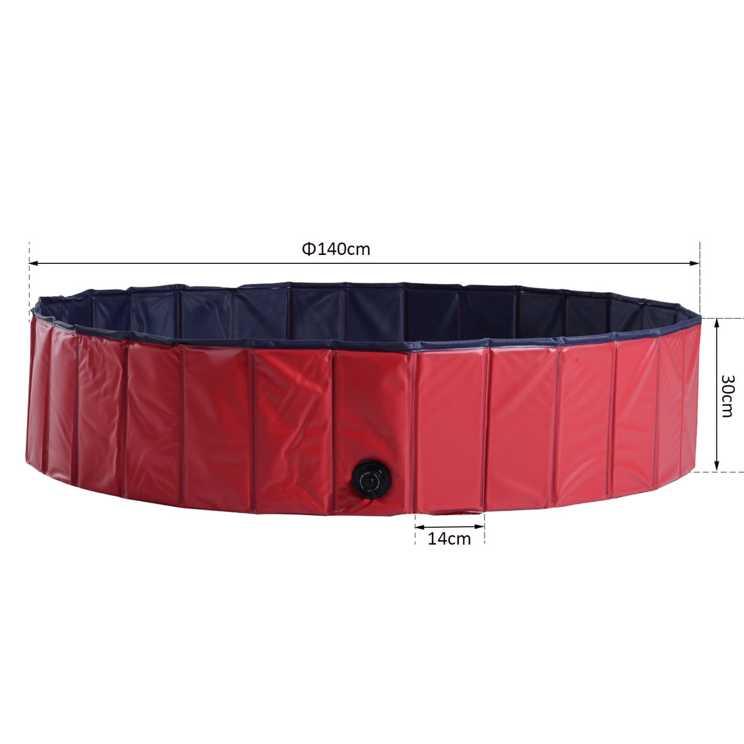 140 x 30H cm Pet Swimming Pool-Red
