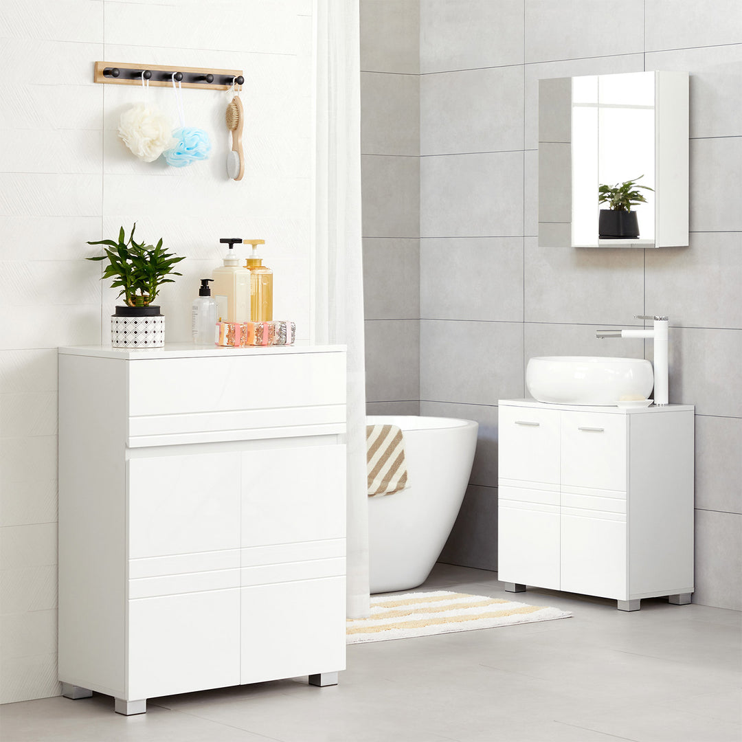 Bathroom Cabinet with Drawer & Adjustable Shelf