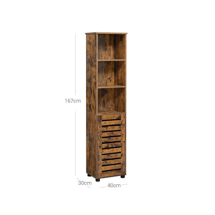 Floor Cabinet Rustic Brown