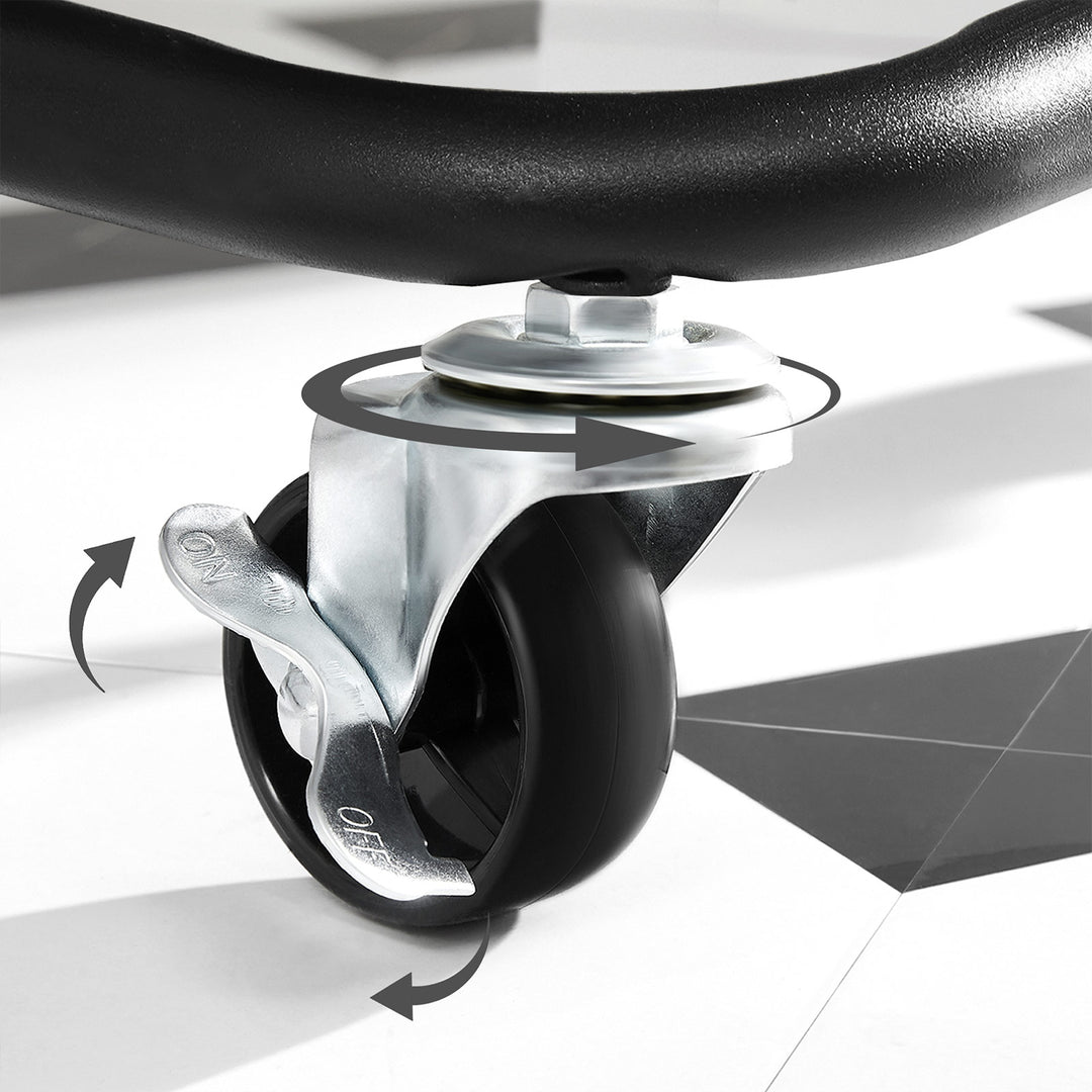 3-Tier Storage Cart Black