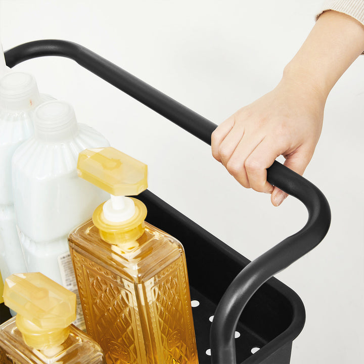 3-Tier Storage Cart Black