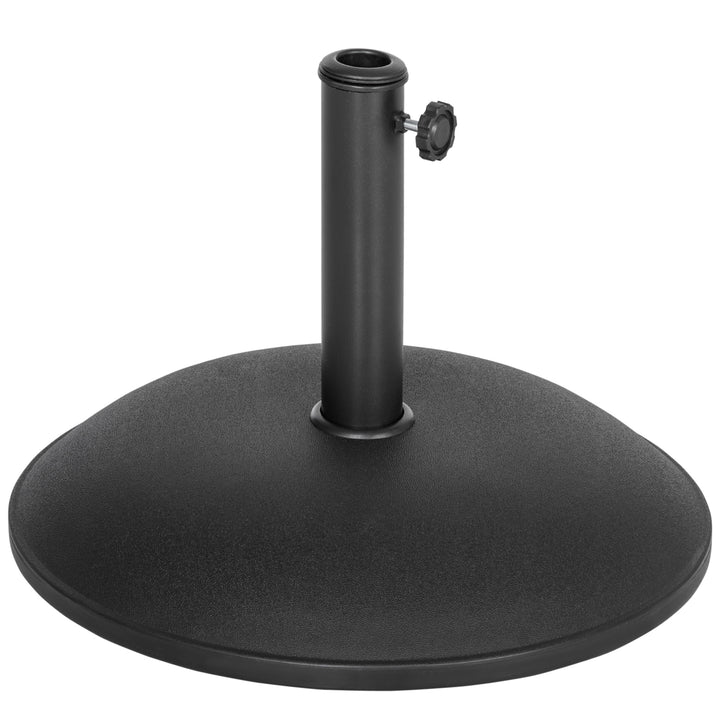 20kg Parasol Base Heavy Duty Cement Umbrella Base Round-Grey/Black