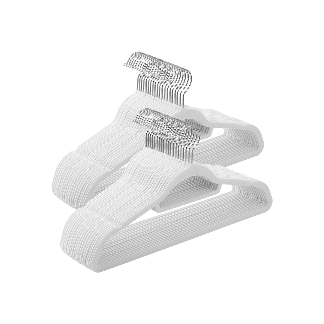 50-Pack Non-Slip Velvet Coat Hangers
