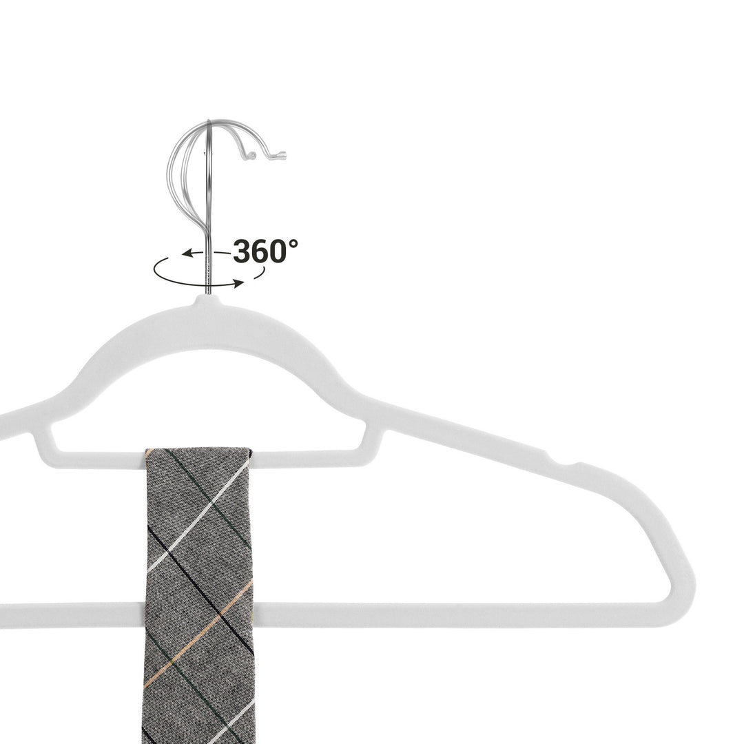 50-Pack Non-Slip Velvet Coat Hangers