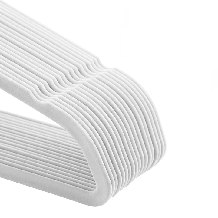 50-Pack Non-Slip Velvet Coat Hangers