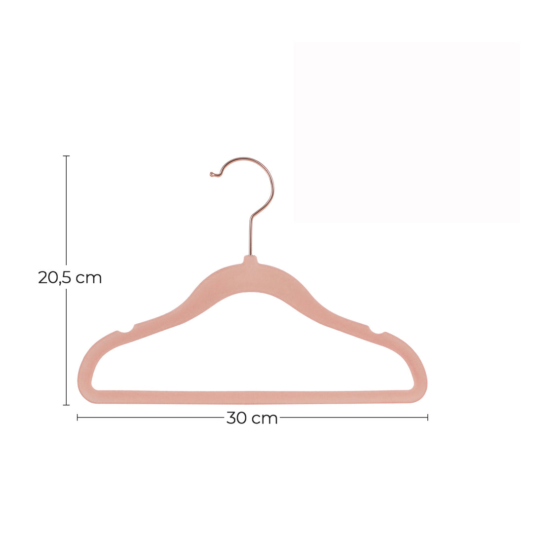Light Pink Pack of 50 Baby Hangers