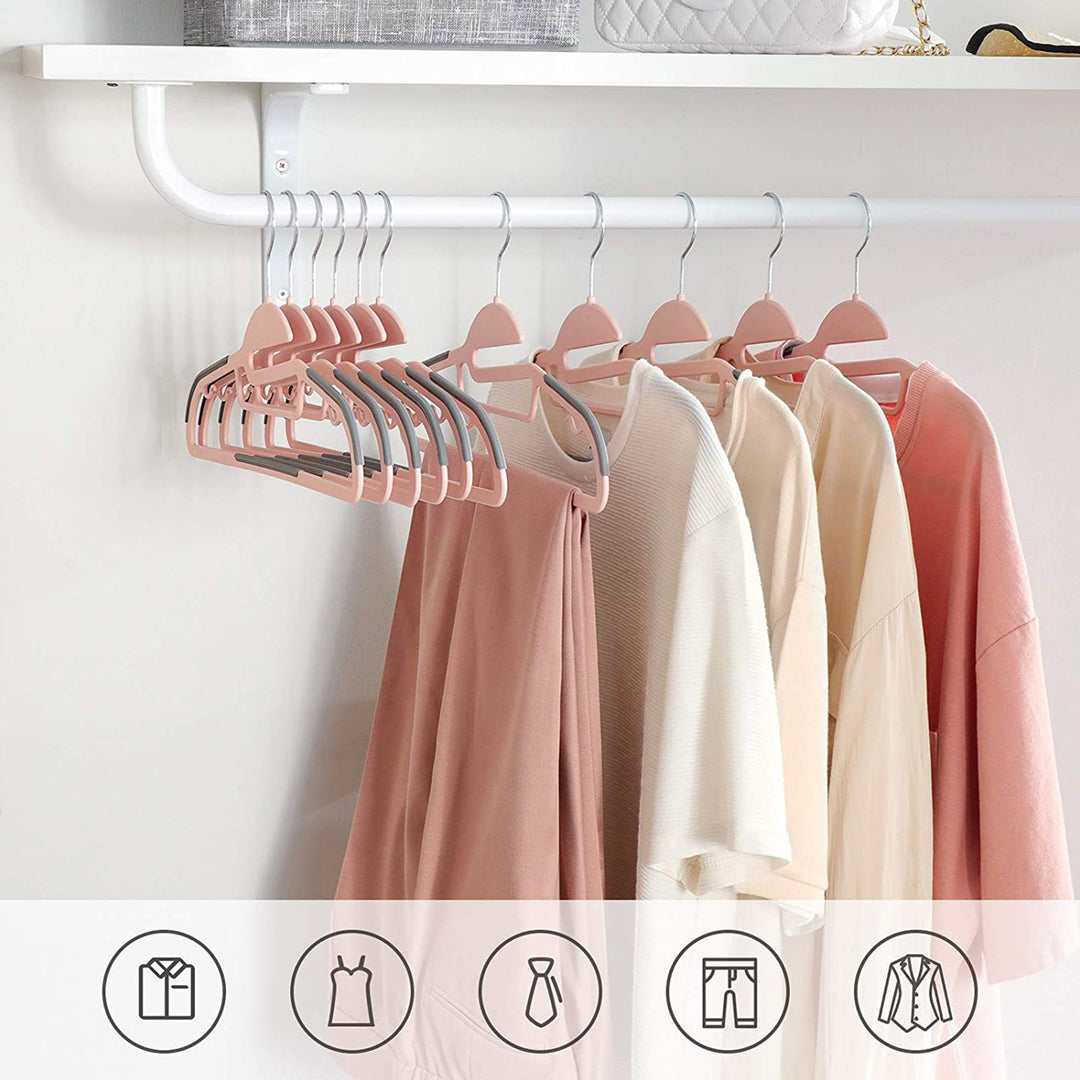 50-Pack Clothes Hangers with Swivel Hook