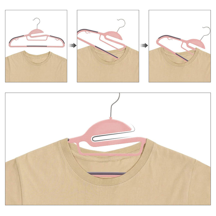 50-Pack Clothes Hangers with Swivel Hook