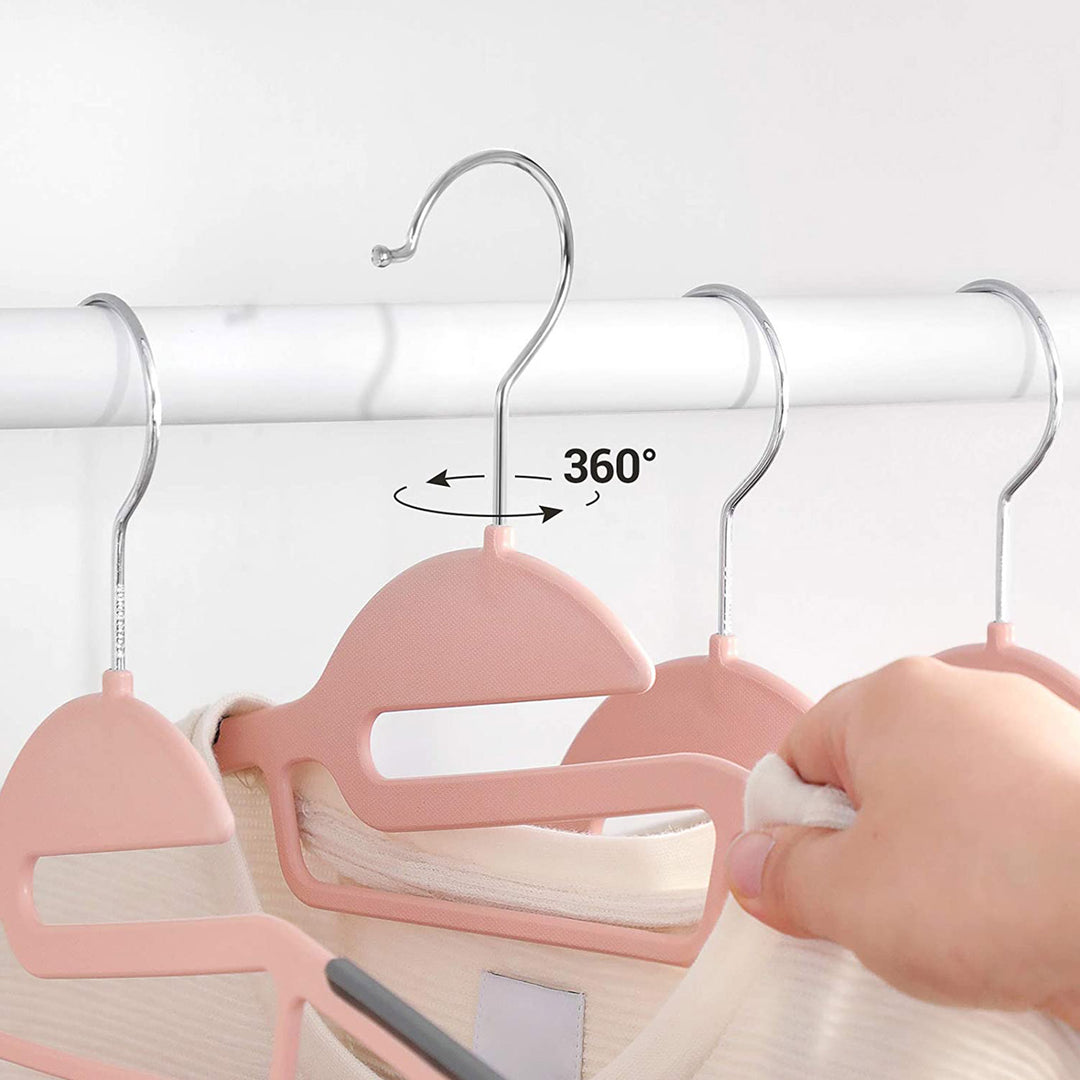 50-Pack Clothes Hangers with Swivel Hook