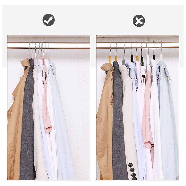 50-Pack Clothes Hangers with Swivel Hook