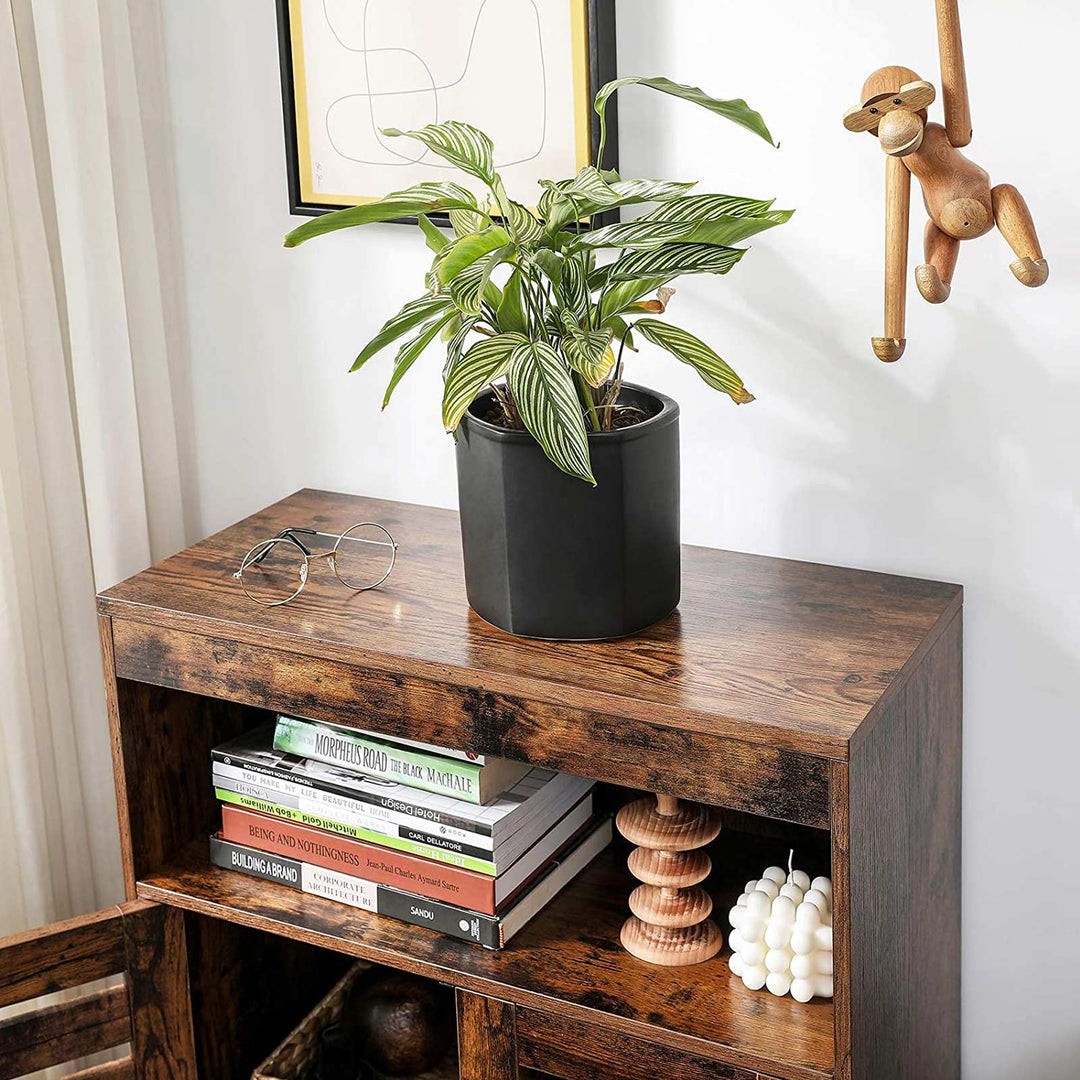 Cupboard with Louvered Doors