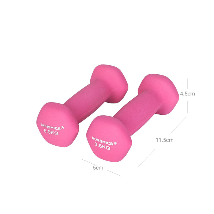 Double Pink Women Dumbbells