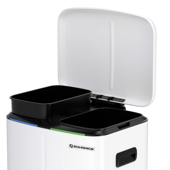Dual Metal Rubbish Bin