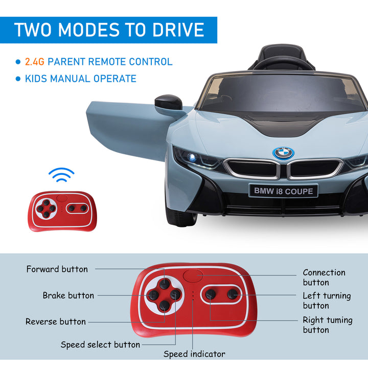 Compatible Electric Kids Ride On Car 6V Battery Powered Toy with Remote Control Blue
